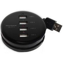Hub USB 2.0 - 4 portas - Mymax - Preto - MHU-WT60HB/BK
