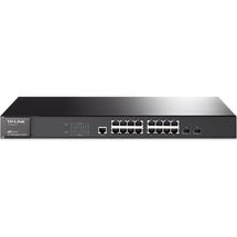 Switch Gerenciável - 16 Portas - Gigabit - TP-Link JetStream L2 - Grafite - TL-SG3216