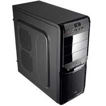Gabinete ATX - AeroCool V3X Advanced Black U3H - Preto - EN57332