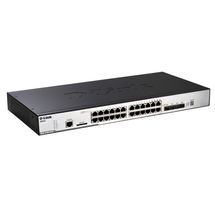 Switch 24 Portas - Gigabit - D-Link Gerenciável PoE - DGS-3120-24PC