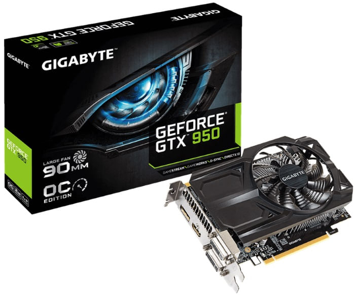 Placa de vídeo - NVIDIA GeForce GTX 950 (2GB / PCI-E) - Gigabyte