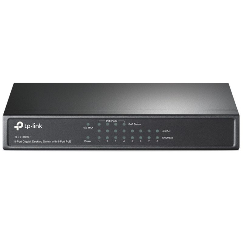115490-3-Switch_8_Portas_Gigabit_PoE_TP_Link_Preto_TL_SG1008P_115490
