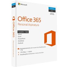 Suíte de Aplicativos de Escritório - Microsoft Office 365 Personal - QQ2-00481 (1 ano)