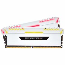 Memória DDR4 - 16GB (2x 8GB) / 3.000MHz - Corsair Vengeance RGB White - CMR16GX4M2C3000C15W
