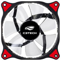Cooler Gabinete 12cm C3 Tech Storm (Led Vermelho) - F7-L130RD