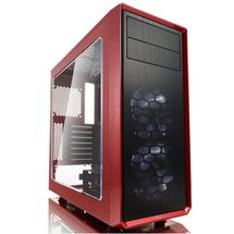 Gabinete ATX - Fractal Design Focus G - Mystic Red (c/ acrílico) - Vermelho - FD-CA-FOCUS-RD-W