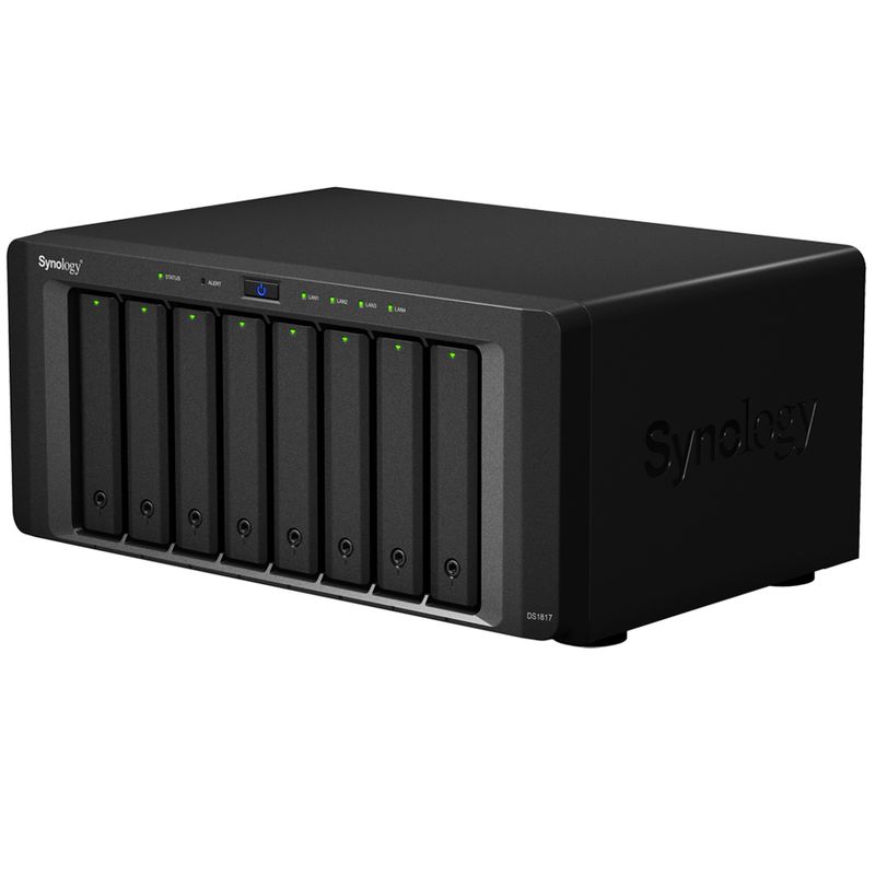 116034-1-NAS_SATA_Ethernet_Synology_Diskstation_8_baias_DS1817_4GB_RAM_sem_discos_116034