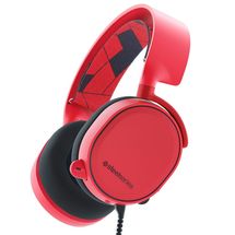Fone de Ouvido (c/ mic) - 3,5mm Headset SteelSeries ARCTIS 3 Vermelho - 61435