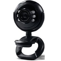 Webcam - USB 2.0 - Multilaser Nightvision - Preta - WC045