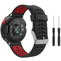 Pulseira p/ Garmin Forerunner 220, 230, 235, 620, 630, 735 - Moko (Preta e Vermelha)
