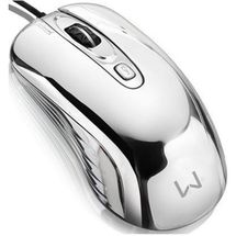 Mouse - Multilaser  - Warrior Gamer - Mouse Prateado Com Led  - USB - MO228