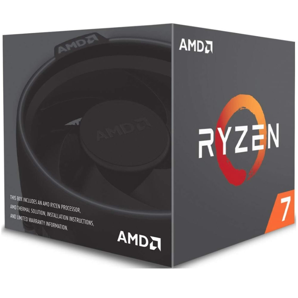 Processador, 3.7 GHz 20MB AM4, AMD, Ryzen 7 2700X | Amazon