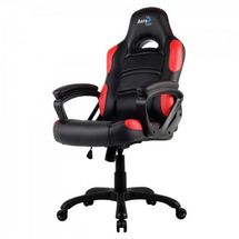 Cadeira Gamer AEROCOOL AC80C EN55048 (Preta/Vermelha, até 120kg, encosto e braços fixos)