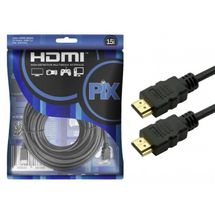 Cabo de Vídeo - HDMI 2.0 - 15m - Chip SCE PIX - Preto - 018-1520 - Rohs 1893R