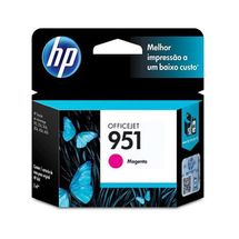 Cartucho de tinta HP 951 - CN051AB Magenta P/ OFFICEJET 8100/ 8600/ 8600 PLUS