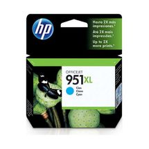 Cartucho de tinta HP 951XL - CN046AB Ciano P/ OFFICEJET 8100/ 8600/ 8600 PLUS
