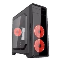 Gabinete ATX - Gamemax ECO G561F Preto - Led Vermelho