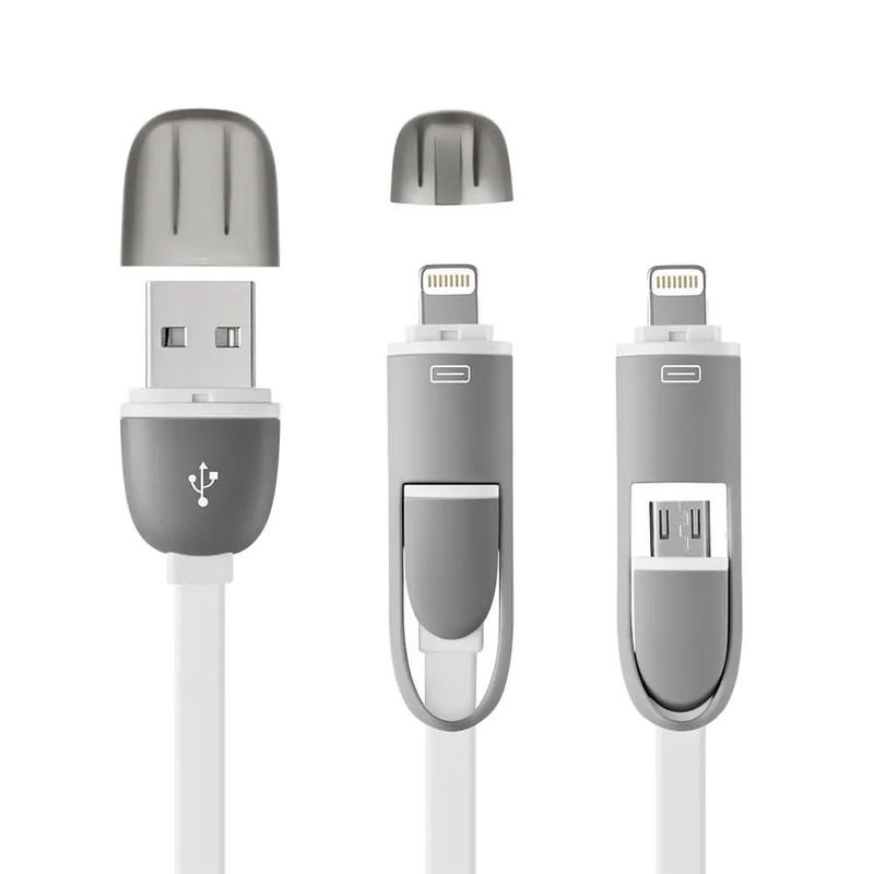117262-1-Cabo_2_em_1_USB_com_adaptador_para_Iphone_Branco_Multilaser_WI334_117262