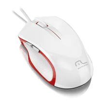 Mouse Xgamer 2400 DPI 6 Botoes Branco E Vermelho USB - Multilaser -MO202