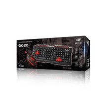 Teclado e Mouse - USB - C3 Tech - Preto - Gaming GK-20BK