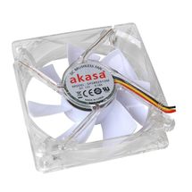 Cooler Gabinete 8cm com Led Branco - AKASA - AKFN054