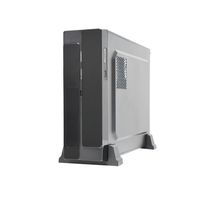 Gabinete Slim Micro ATX - K-Mex GM-01R2 (c/ fonte) - Preto / Cinza