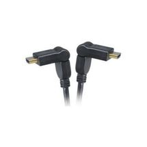 Cabo HDMI Ethernet com conector articulado - AKASA - AKCBHD1120BK