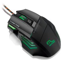 Mouse Gamer - USB - Multilaser Warrior - MO207 - (7 Botões, 3200 DPI, Preto)