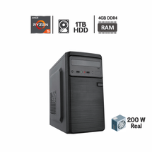 Computador WAZ - wazPC Unno 5 AMD Starter (Ryzen 5 2400G, HD 1TB, 4GB DDR4, Fonte 200W)