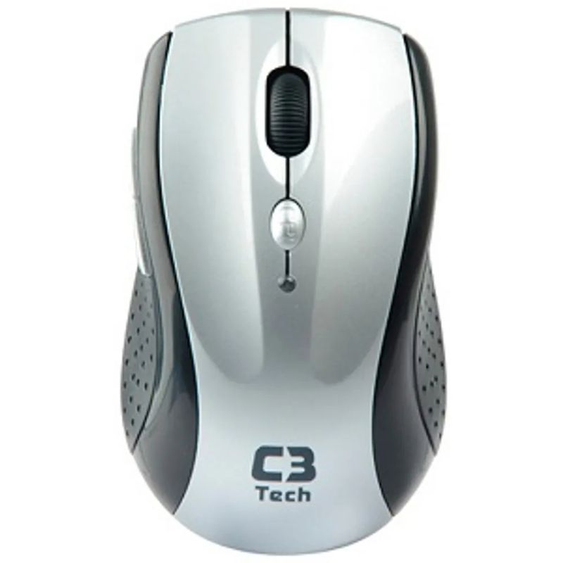 115494-2-_OPEN_BOX_Mouse_Sem-fio_C3_Tech_Nano_Prata_Preto_M_W012_SI_