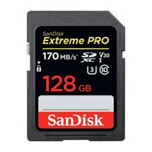Cartão de memória - SDXC - 128GB - Sandisk Extreme Pro - SDSDXXY-128G-GN4IN