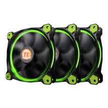 Ventoinha (Cooler) - 12cm - Thermaltake Riing 12 - Led Verde - CL-F055-PL12GR-A (pack c/ 3 unid)