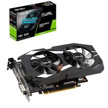 Placa de vídeo - NVIDIA GeForce GTX 1660Ti (6GB / PCI-E) - Asus OC edition DUAL-GTX1660TI-O6G