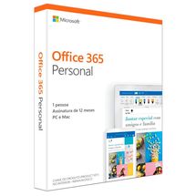Suíte de Aplicativos de Escritório - Microsoft Office 365 Personal - 2019 - QQ2-00721 (1 ano)
