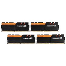 Memória DDR4 - 64GB (4x 16GB) / 3.200MHz - G.Skill Trident Z - Laranja - F4-3200C16Q-64GTZKO