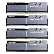 Memória DDR4 - 64GB (4x 16GB) / 3.200MHz - G.Skill Trident Z - Prata / Preto - F4-3200C16Q-64GTZSK