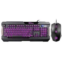 Teclado e Mouse -Thermaltake USB - TT ESPORTS COMMANDER COMBO/MULTI BACKLIT KB-CCM-PLBLPB-01