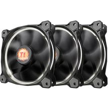 Ventoinha (Cooler) - 12cm - Thermaltake Riing 12 - Led Branco - CL-F055-PL12WT-A (pack c/ 3 unid)