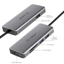 Hub USB-C 6.1 - USB-C + Ultra HD 4K - TOTU - TT-HB004A