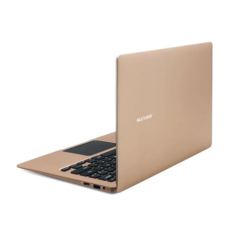 119258-3-Notebook_13_3pol_Multilaser_Dourado_PC223_Celeron_N3350_4GB_RAM_64GB_Armazenamento_Interno_119258