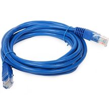 Cabo de Rede 5,0m c/ conectores (Patch) - CAT5e Azul - MD9 - 8070