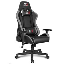 Cadeira Gamer DT3sports Jaguar (Dark Grey, até 120kg, encosto e braços ajustáveis)