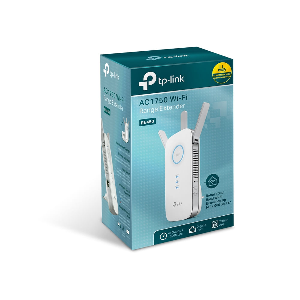 Repetidor Wireless TP Link Dual Band Wi Fi AC1750 RE450 Waz