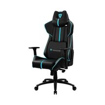 Cadeira Gamer THUNDERX3 BC-7 (Preta/Ciano, até 200kg, encosto e braços ajustáveis)