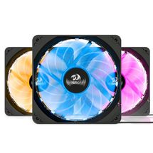 Cooler Gabinete 12cm Redragon RGB (pack com 3) - GC-F006