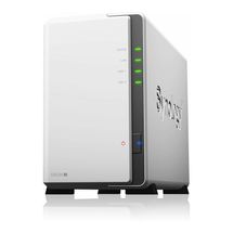 NAS Synology Diskstation 2 baias DS220j (Realtek RTD1296, 512MB DDR4, 1x 1GbE LAN, 2x USB 3.2, sem discos)