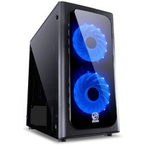 Gabinete Micro ATX - PCYES - Preto / Azul - Venus - VENPTAZ2FCA - 29188
