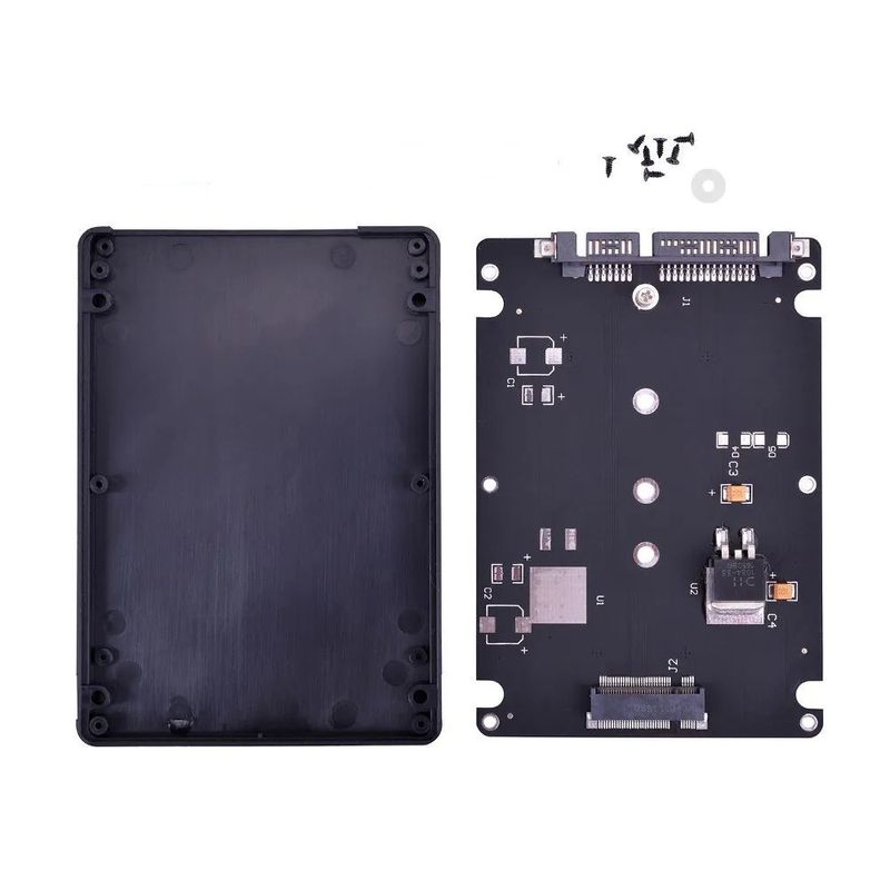 119703-2-OPEN_BOX_Adaptador_M_2_NGFF_para_1x_SATA_c_gaveta_2_5pol_HIGHFINE_M_2_SSD_SATA_1_119703