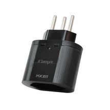 DPS - 1 tomada - iClamper Pocket (3P - 10A) - Preto - 10201
