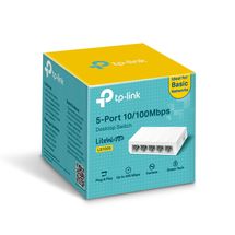 Switch  5 Portas - 10/100 - TP-Link - Branco/Cinza - LS1005
